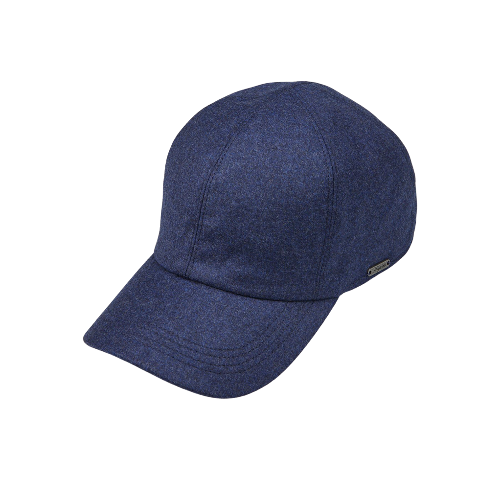 Wigéns Blue Loro Piana Wool Cashmere Baseball Cap Feature