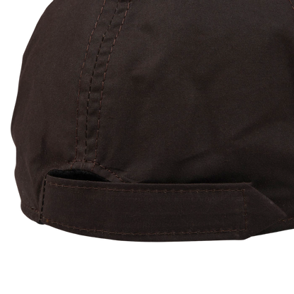 Wigéns Dark Brown Cotton Fleece Lined Baseball Cap Back