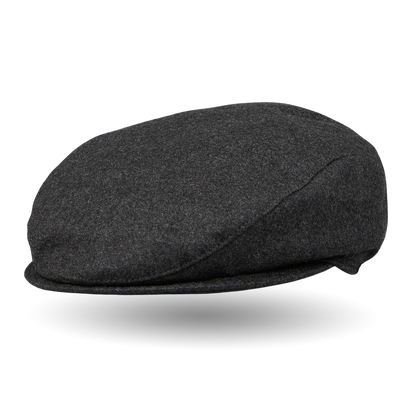 Wigéns Grey Wool Flannel Ivy Contemporary Cap Feature