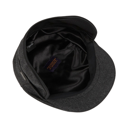 Wigéns Grey Wool Flannel Ivy Contemporary Cap Inside