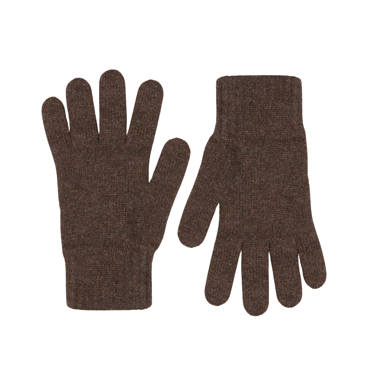 A pair of Porcupine Brown Pure Cashmere gloves by William Lockie.