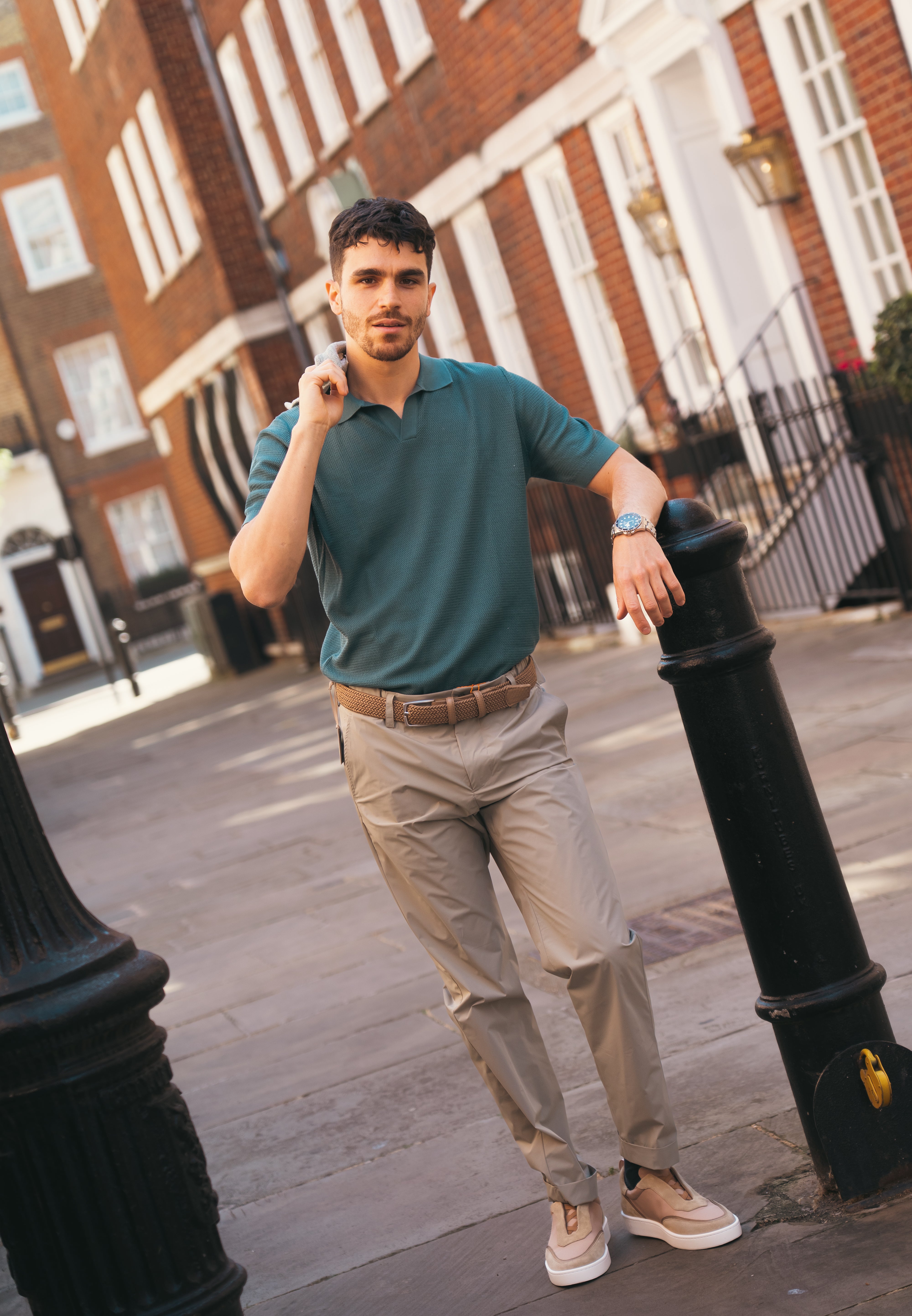 Sage Green Bi-Stretch Technical Trousers