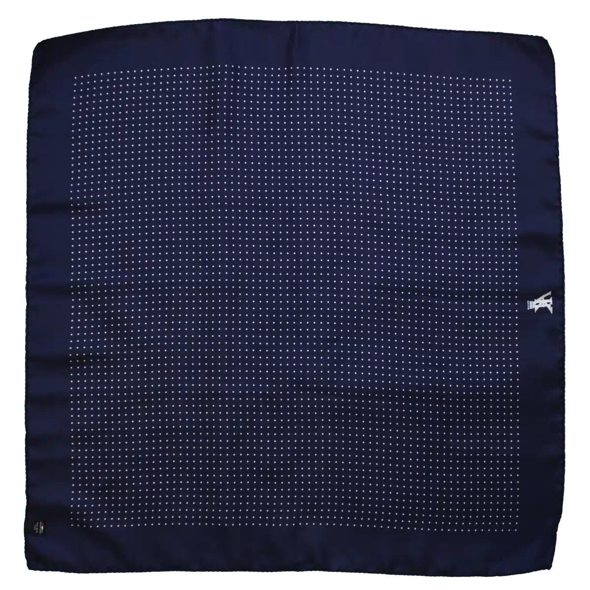 NAVY SILK SPOT GENTLEMAN’S SQUARE
