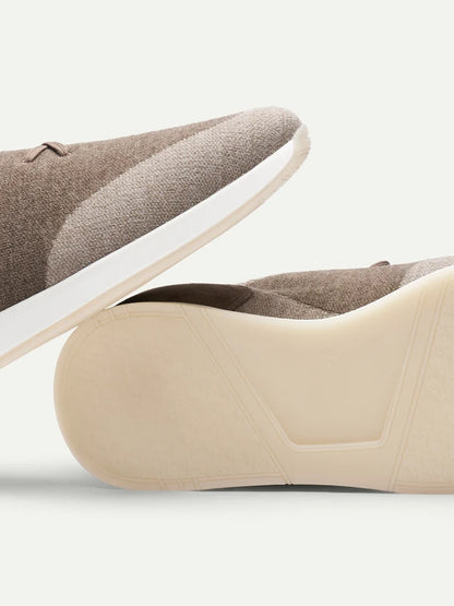 Taupe Brown Active Knit Wool Sneaker