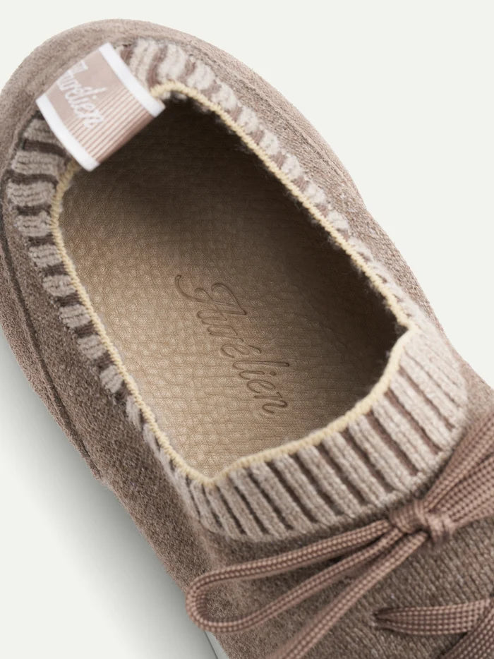 Taupe Brown Active Knit Wool Sneaker