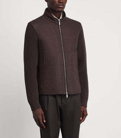 Brown Brenta Sleeve Blouson