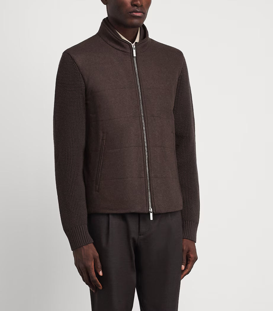 Brown Brenta Sleeve Blouson