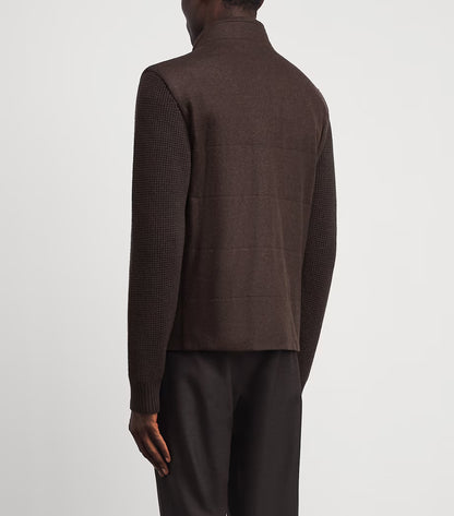 Brown Brenta Sleeve Blouson
