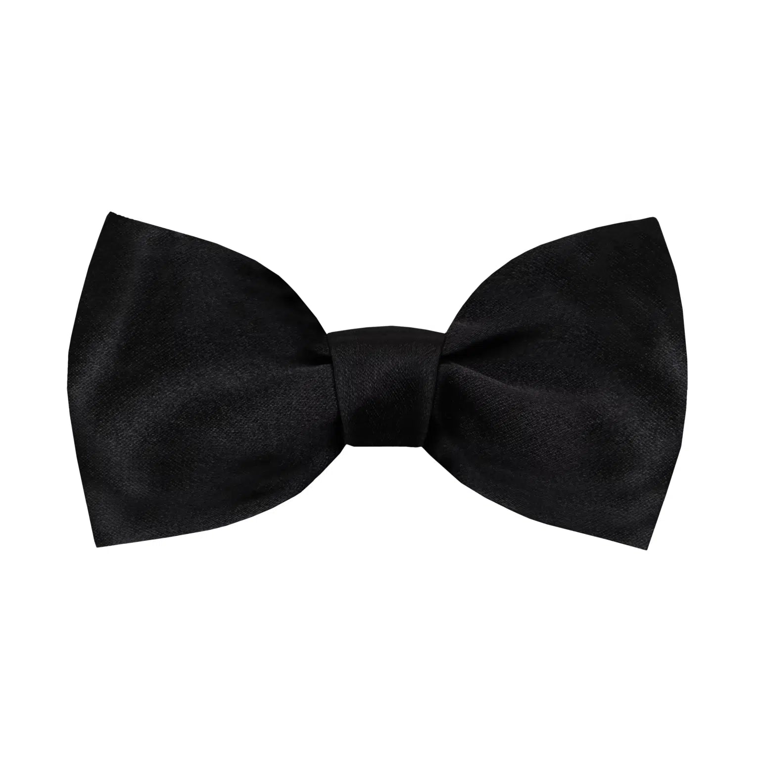Black Silk Satin "Dean" Bow Tie
