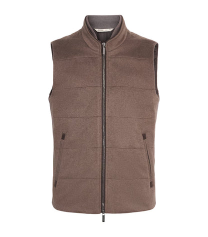 Brown Cashmere Arena Gilet