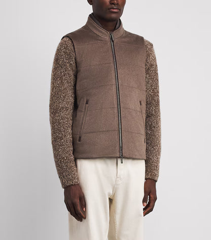 Brown Cashmere Arena Gilet