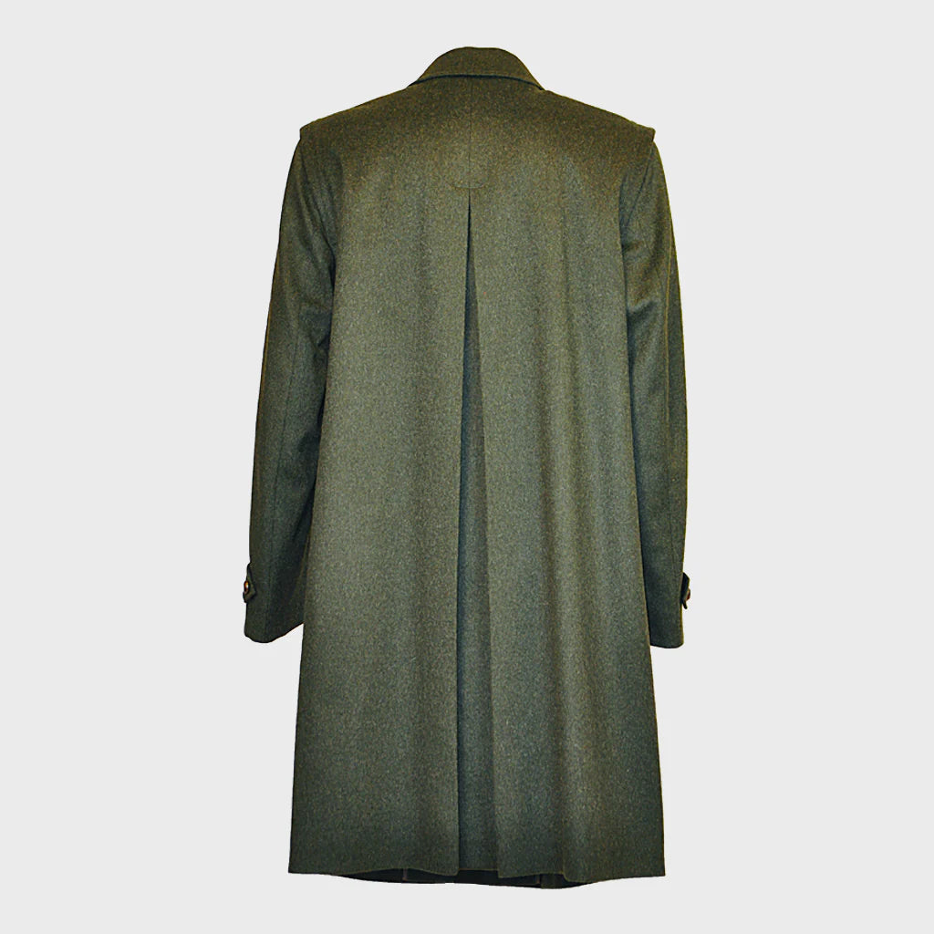 Dark Green Wool Alpaca Loden Coat