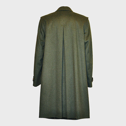 Dark Green Wool Alpaca Loden Coat