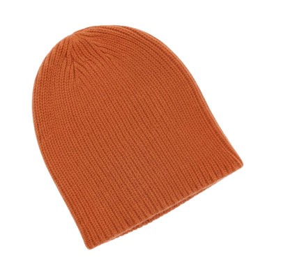 Orange Cashmere Beanie