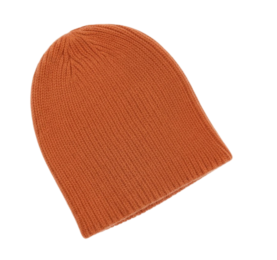 Orange Cashmere Beanie